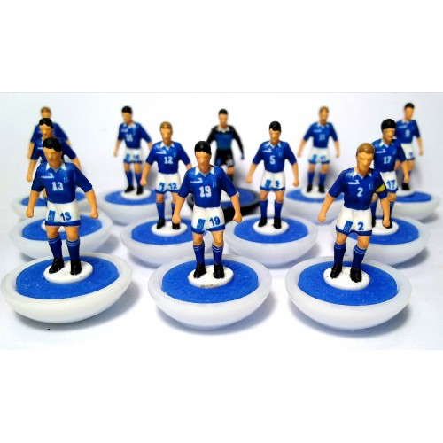 Subbuteo Andrew Table Soccer Greece 1994 World Cup Team on classic Lightweight bases